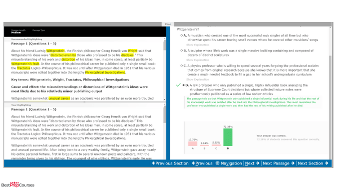 An image showing the advanced analytics and reports from Blueprint